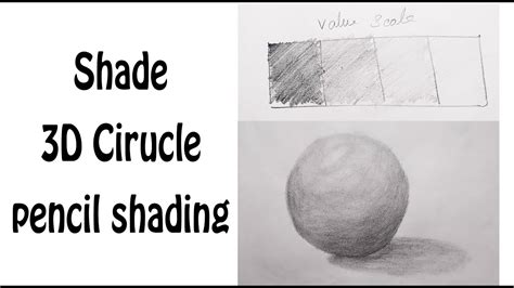 How To Shade With Pencil For Beginner How To Shade A D Circle