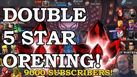 Double 5 Star Crystal Opening Marvel Contest Of Champions Crystal Opening Youtube