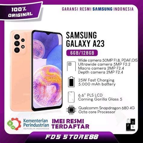 Jual Samsung Galaxy A23 6 128 GB Ram 6GB Rom 128GB Garansi Resmi SEIN