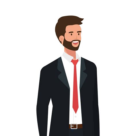 Businessman Elegant Avatar Character Icon Vector Art At Vecteezy