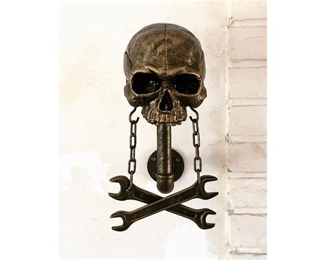 Helmet Stand Motorcycle Helmet Skull Etsy