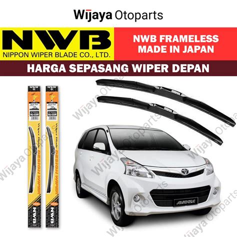 Jual Wiper Blade Depan Avanza Xenia Gen Nwb Frameless Japan