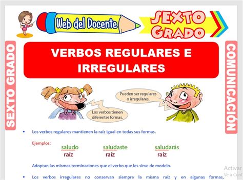 Ficha De Verbos Regulares E Irregulares Hot Sex Picture