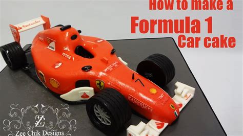 How To Make A Formula 1 Car Cake Youtube