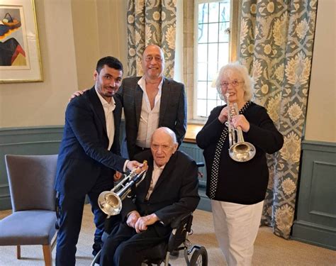 Jazz Trumpet Joy For Geoff Camelot Care Dementia Nursing Homes Somerset