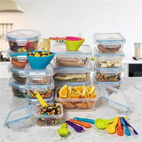 Shazo Kitchen Huge Set 32 Pack Food Storage Containers With Lids Plastic Food Containers