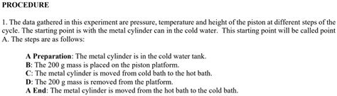 SOLVED PROCEDURE 1 The Data Gathered In This Experiment Are Pressure