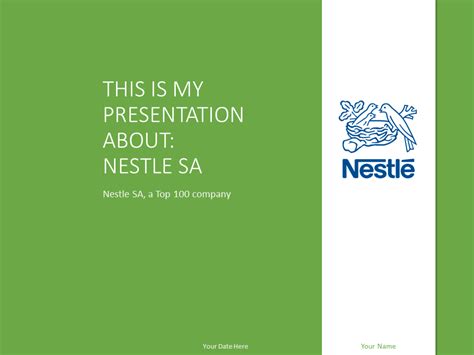 Nestlé The Free Powerpoint Template Library