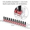 NIUBEE 6 Pack Nail Polish Rack Wall Mounted Shelf With Removable Anti