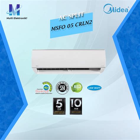 Jual AC MIDEA AC Low Watt 1 2 PK MSFO 05CRLN2 Shopee Indonesia