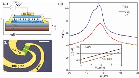 A Schematics Of A Dual Gated Graphene Based Field Effect Transistor