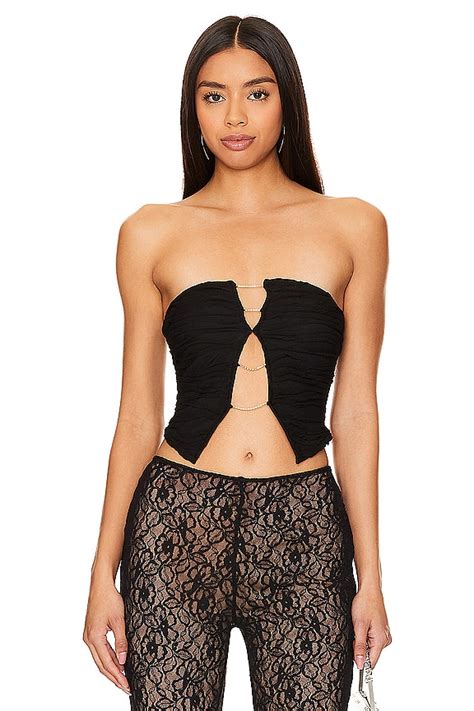 Superdown Avian Strapless Top In Black Revolve