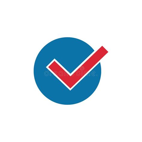 Red Check Mark In Circle Icon In Trendy Flat Style Check Box Icon