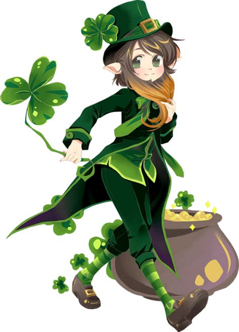 Tube St Patrick Lutin Png Manga ♣ Irish Leprechaun Png