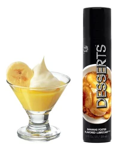 Lubricante Base Agua Con Sabor Wet Desserts Ml Sabor Bananas Foster