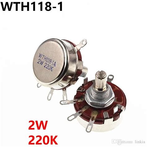 Wholesale WTH118 2W 220k Single Turn Carbon Film Potentiometer From