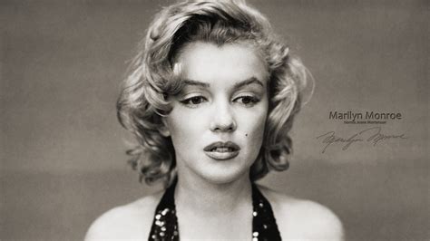 Black And White Photo Of Marilyn Monroe In Ash Background HD ...