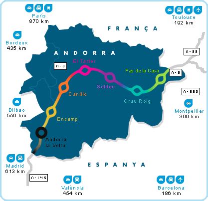 Maps of Pas de la Casa ski resort in Andorra | SNO