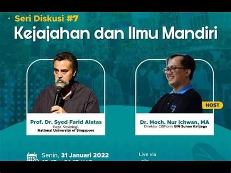 Syed Farid Alatas Kejajahan Dan Ilmu Mandiri Youtube