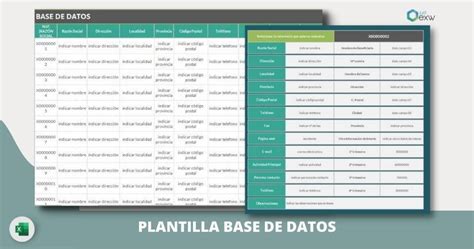 Descargar Plantilla De Base De Datos En Excel Recursos Excel