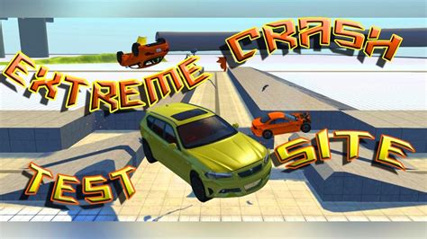 BeamNG Drive Extreme Crash Test Site My First Map I Made YouTube