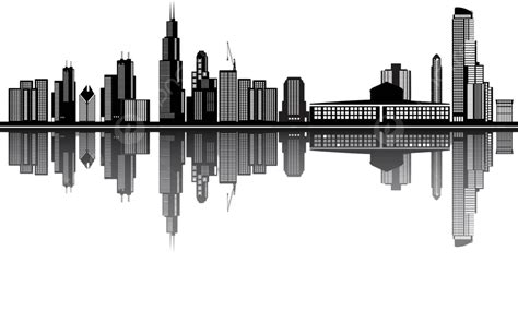 Chicago Skyline Silhouette Png