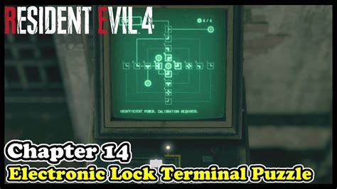 Chapter 14 Electronic Lock Terminal Puzzle Guide In Resident Evil 4