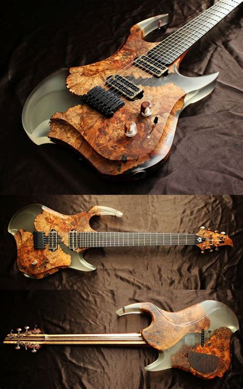 Resin And Wood Guitar Great Artistic Creativity