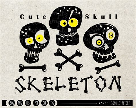 Cute Skulls Halloween Svg Cutting Files Clipart The Best Porn Website