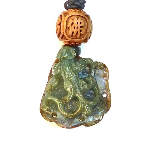 Hand Carved Green Jade Dragon Pendant Necklace | Jade dragon, Dragon ...