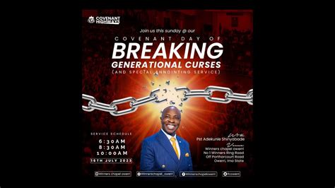 Covenant Day Of Breaking Generational Curses Service 16th July 2023 Winners Chapel Owerri