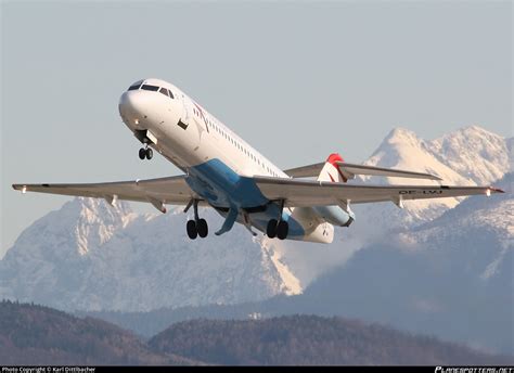 OE LVJ Austrian Arrows Fokker 100 F28 Mark 0100 Photo By Karl