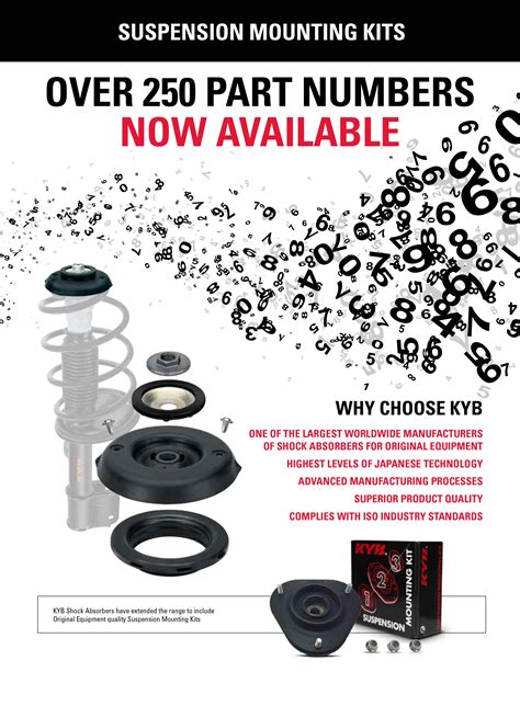 KYB SUSPENSION MOUNTING KITS RANGE EXPANSION KYB Shock Absorbers