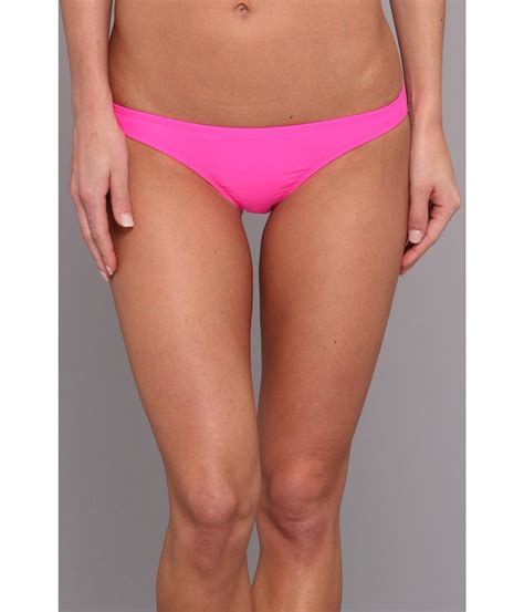 Lyst Roxy Surf Essentials Itsy Bitsy Bikini Bottom In Pink