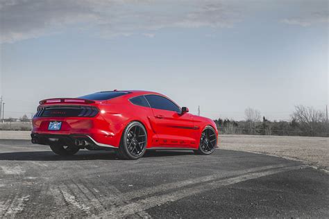 2019 Ford Mustang Gt American Racing Crossfire Black Wheel Pros