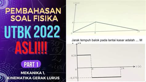 Asli Soal Utbk Fisika Pembahasan Per Materi Kinematika