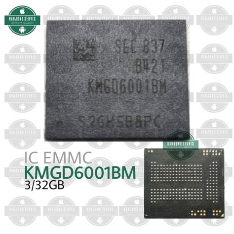 Jual IC EMMC KMGD6001BM 3 32GB BGA 221 TESTED Di Lapak Nanjung Servis