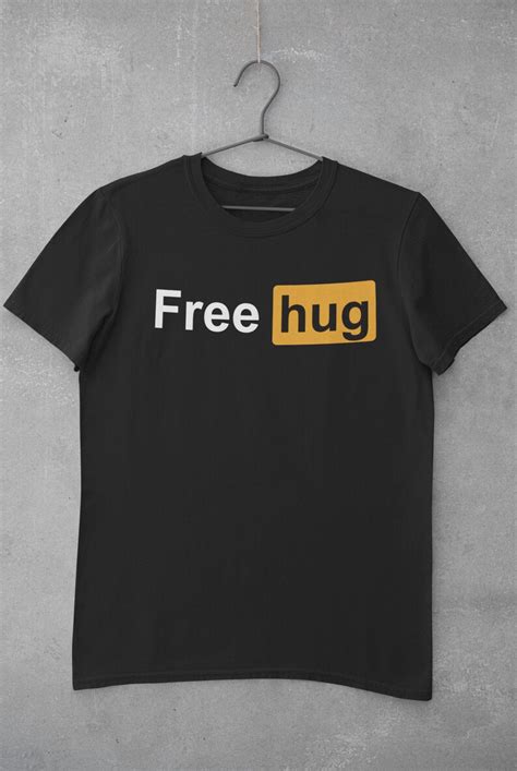 Mens Free Hugs T Shirt Funny Meme Graphic Tees Etsy