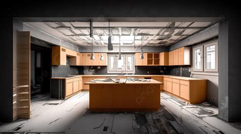 Dapur Yang Dirubah Divisualisasikan Dalam Rendering D Dapur Mewah