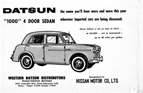 1959 Datsun 1000 4 Door Sedan A Photo On Flickriver