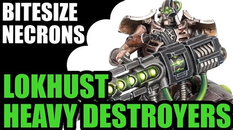 Lokhust Heavy Destroyers Bitesized Necrons 9th Edition Review YouTube