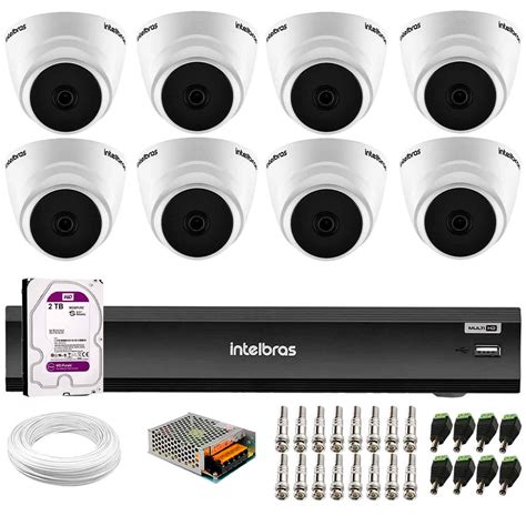 Kit C Meras Intelbras Vhd G Dome Full Hd Vis O Noturna De