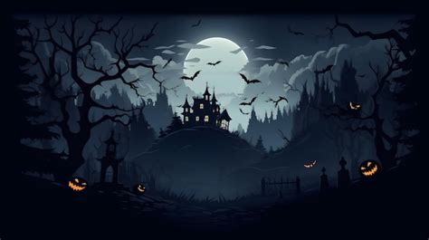 Premium Ai Image Halloween Themed Illustration For Wallpaper Or Background