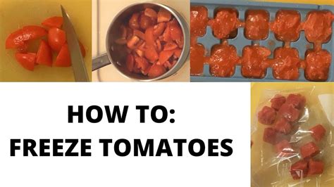 How To Freeze Tomatoes 🍅 Youtube