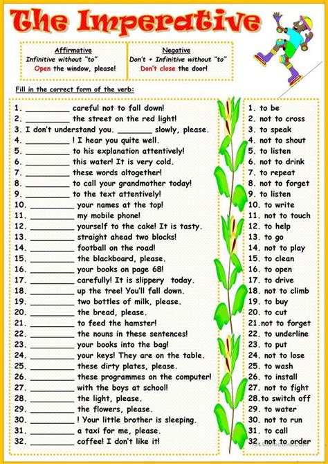 The Imperative English Esl Worksheets For Distance Learning And Physical Classrooms