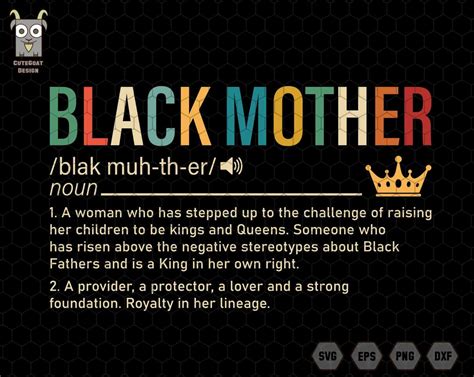 Black Mother Noun Svg Black Mother Svg Black Queen Svg Melanin Women