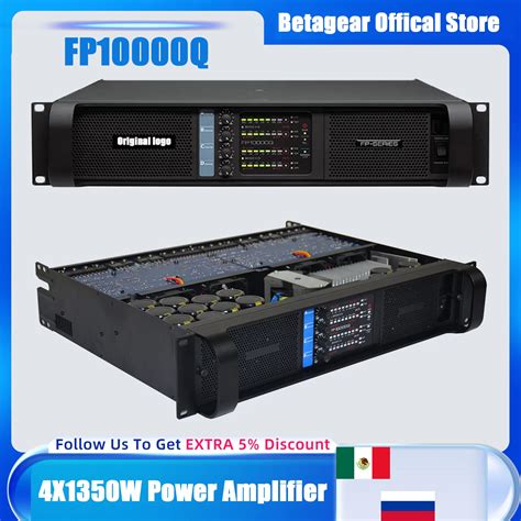 Betagear FP10000q 2500W 4 Channel Professional Power Amplifier For