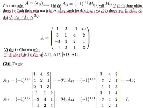 Cách tính tính định thức ma trận không vuông siêu nhanh và chính xác