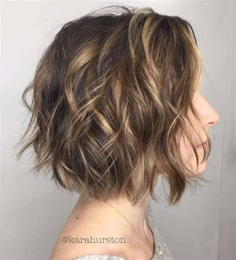 Messy Bob Cut With A Jaw Length Fringe Bob Wedding Hairstyles Messy