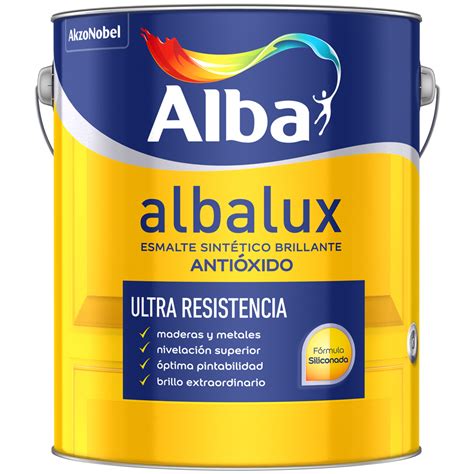 Albalux Esmalte Sintético Brillante Blanco 1 L Dante Pinturerias